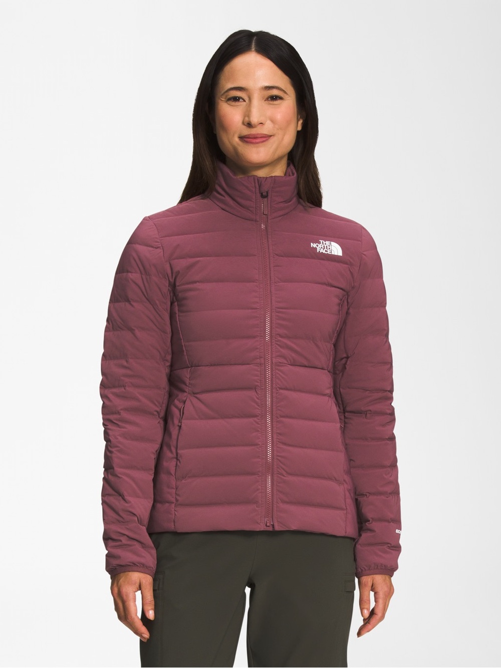 Women’s The North Face Belleview Stretch Down Jacket in Wild Ginger